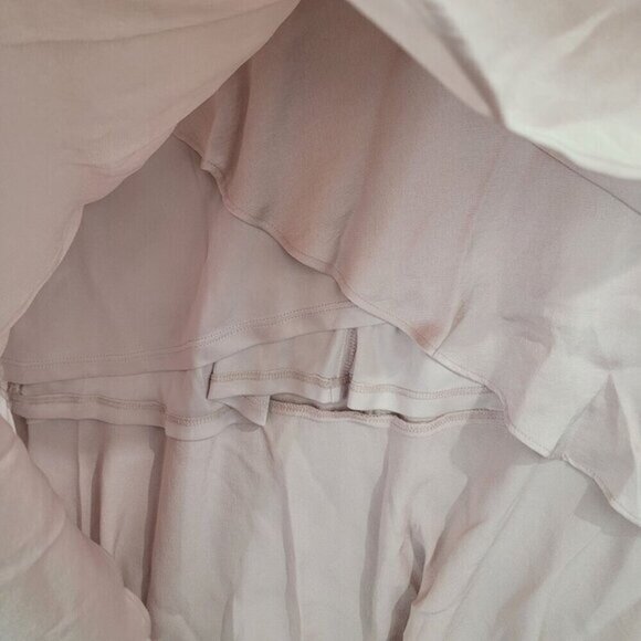 NWT Express Womens Pink Ruffle Hem Halter Neck Midi‎  Dress L High low - Picture 8 of 9